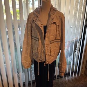 Women'ssilver Bomber Jacket